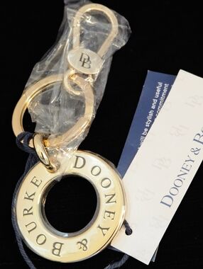 Dooney & Bourke Gold Tone Jewlry Hang NWT